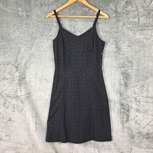 Womens Dress 11 Black‎ Y2K Cottagecore Babydoll Eyelet Witchy Goth Fairy Grunge